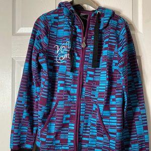 Possibly Vintage Volcom purple and blue zip up hoodie size M